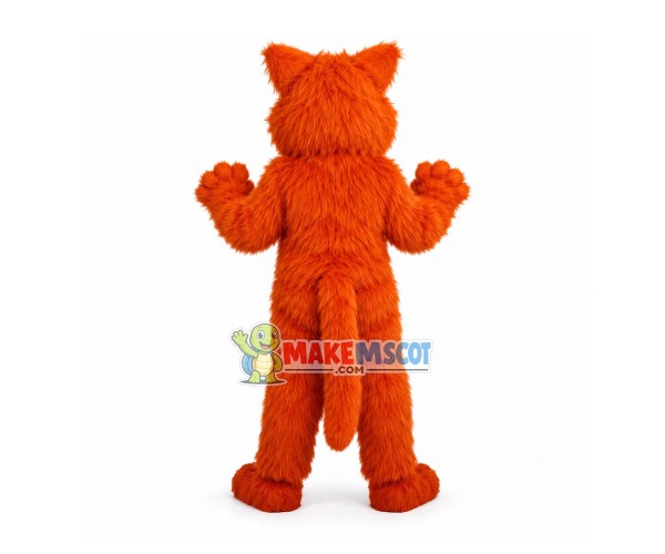 Carefully Observed Orange Furry Tiger Mascot Costume Carefully Observed Orange Furry Tiger Mascot Costume