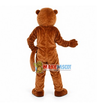 Calm Red-eyed Adult Beaver Mascot Costume