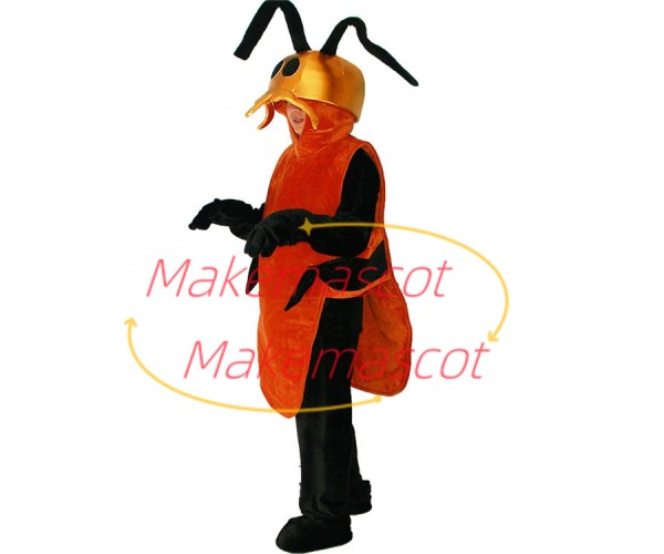 Lightweight Beetle With Golden Head Mascot Costume Lightweight Beetle With Golden Head Mascot Costume