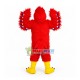 The Waving Wings Red-haired Falcon Mascot Costume The Waving Wings Red-haired Falcon Mascot Costume