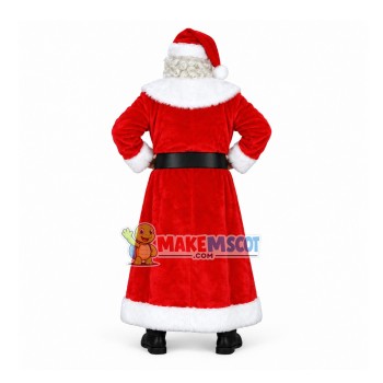 Santa Claus In Christmas Robe Mascot Costume Santa Claus In Christmas Robe Mascot Costume