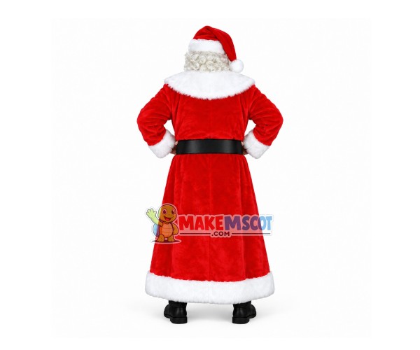 Santa Claus In Christmas Robe Mascot Costume Santa Claus In Christmas Robe Mascot Costume