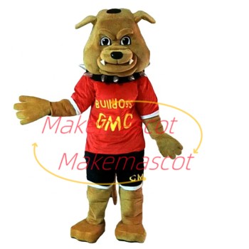 Serious Team Member Bulldog Mascot Costume
