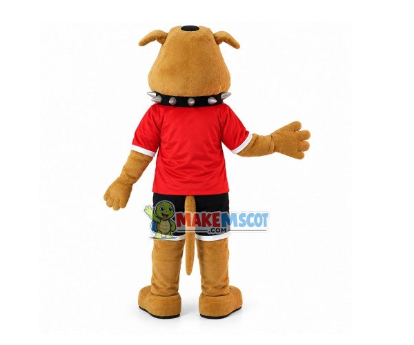 Serious Team Member Bulldog Mascot Costume Serious Team Member Bulldog Mascot Costume