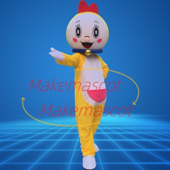 Adorable Cartoon Dorami With Bow Mascot Costume Adorable Cartoon Dorami With Bow Mascot Costume