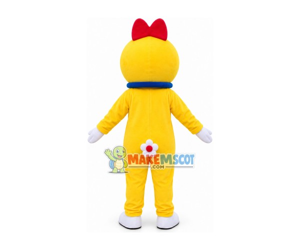 Adorable Cartoon Dorami With Bow Mascot Costume Adorable Cartoon Dorami With Bow Mascot Costume