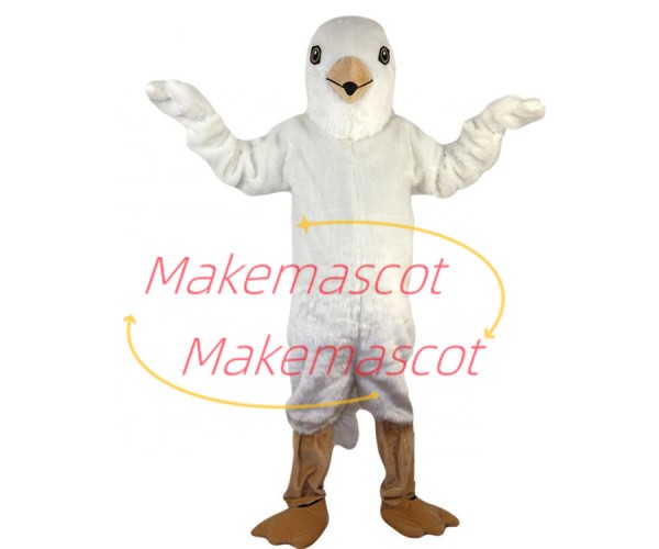 Flying Short Plush Seagull Mascot Costume