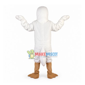 Flying Short Plush Seagull Mascot Costume