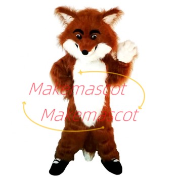 Playful The Messy Hairy Fox Mascot Costume