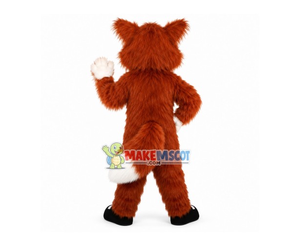 Playful The Messy Hairy Fox Mascot Costume