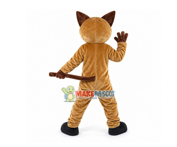 Alert Cat With Water Blue Eyes Mascot Costume Alert Cat With Water Blue Eyes Mascot Costume