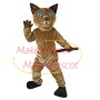 Alert Cat With Water Blue Eyes Mascot Costume