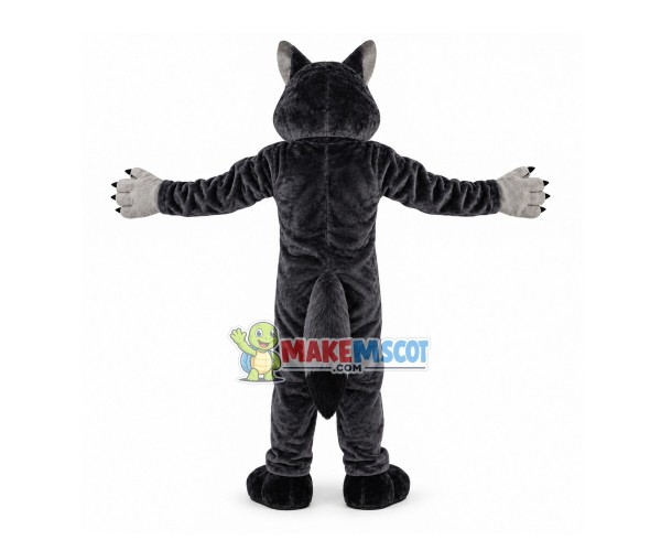 Adult Muscular Forceful Wolf Mascot Costume Adult Muscular Forceful Wolf Mascot Costume