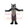 Adult Muscular Forceful Wolf Mascot Costume