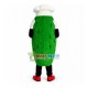 Smiling Vegetable Melon Wearing Chef Hat Mascot Costume Smiling Vegetable Melon Wearing Chef Hat Mascot Costume