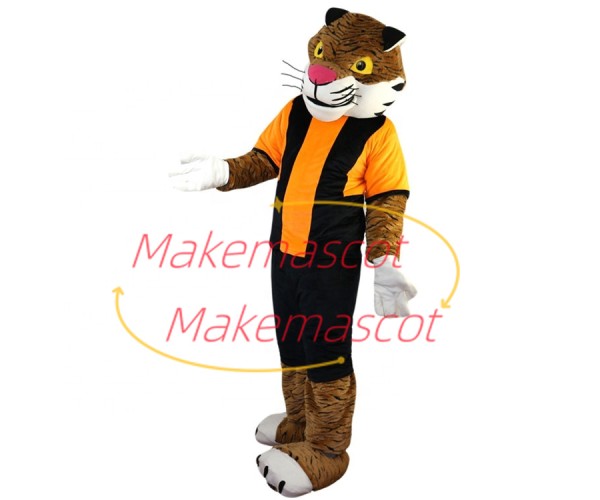 Discouraged Football Team Tiger Mascot Costume Discouraged Football Team Tiger Mascot Costume