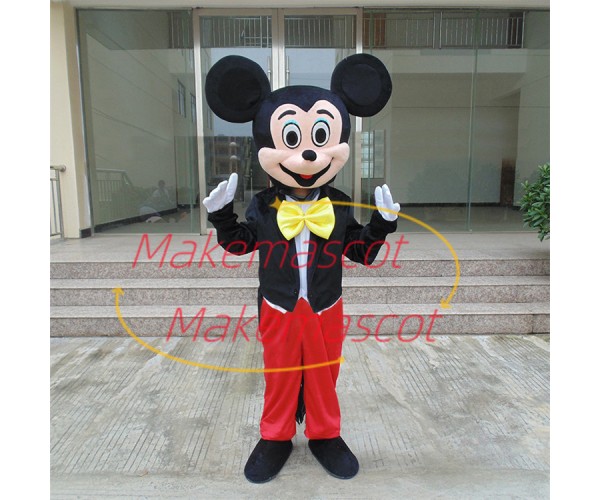 Adult Cartoon Mickey Mouse Mascot Costume