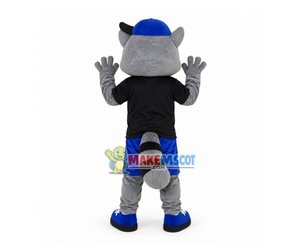Raccoon Playing In The Playground Mascot Costume Raccoon Playing In The Playground Mascot Costume