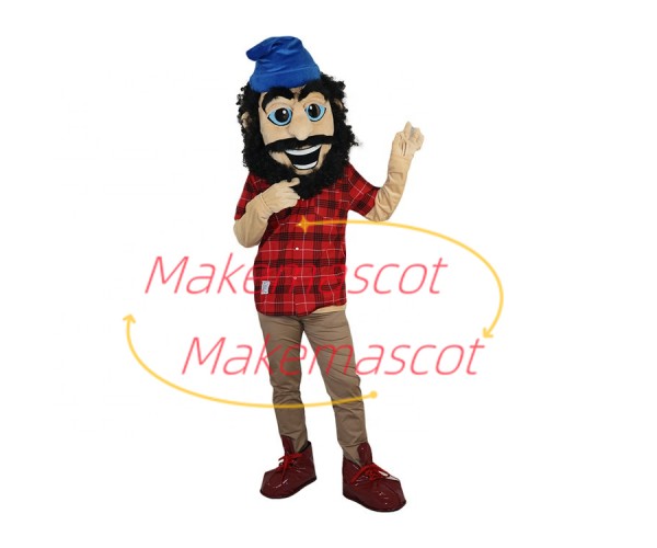 Scruffy Bearded Young Artist Mascot Costume Scruffy Bearded Young Artist Mascot Costume