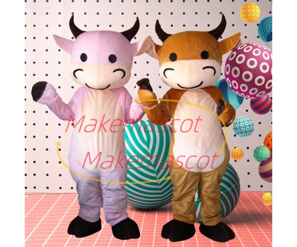 Colorful Calf Full of Childishness Mascot Costume