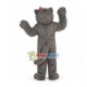Long-haired Bear With Pink Hairpin Mascot Costume Long-haired Bear With Pink Hairpin Mascot Costume