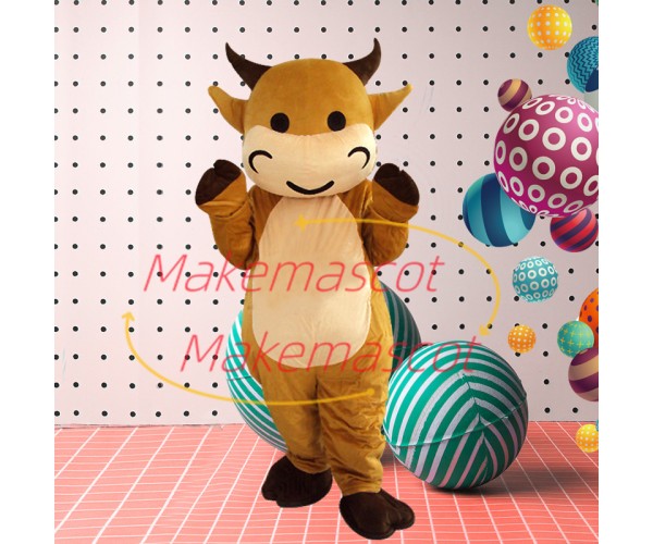 Colorful Calf Full of Childishness Mascot Costume