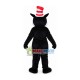 Black & White Cat Wearing Magic Hat Mascot Costume Black & White Cat Wearing Magic Hat Mascot Costume