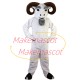 The Leading White Old Goat Mascot Costume The Leading White Old Goat Mascot Costume