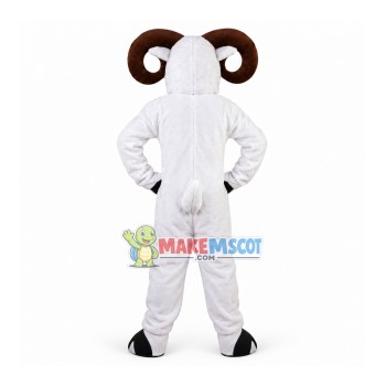 The Leading White Old Goat Mascot Costume
