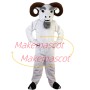 The Leading White Old Goat Mascot Costume