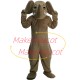 Brown Elephant With Drooping Ears Mascot Costume Brown Elephant With Drooping Ears Mascot Costume