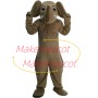 Brown Elephant With Drooping Ears Mascot Costume