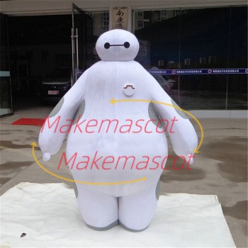 Chubby Robot Baymax Cartoon Mascot Costume Chubby Robot Baymax Cartoon Mascot Costume