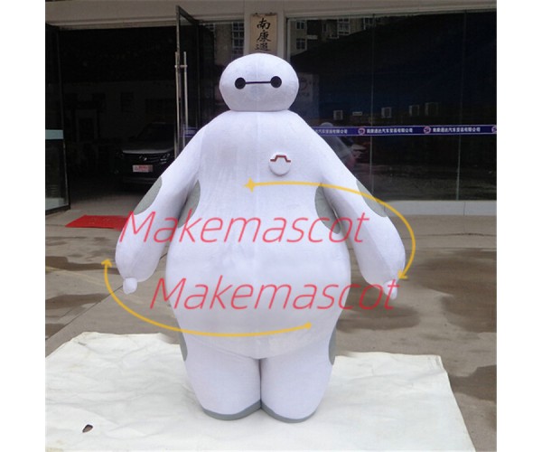 Chubby Robot Baymax Cartoon Mascot Costume Chubby Robot Baymax Cartoon Mascot Costume