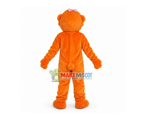 Beautiful Pet Dog In Pink Overalls Mascot Costume Beautiful Pet Dog In Pink Overalls Mascot Costume