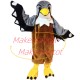 Professional Adult Brown & Gray Eagle Mascot Costume Professional Adult Brown & Gray Eagle Mascot Costume
