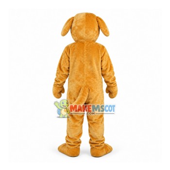 Obedient House Dog With Plush Belly Mascot Costume Obedient House Dog With Plush Belly Mascot Costume