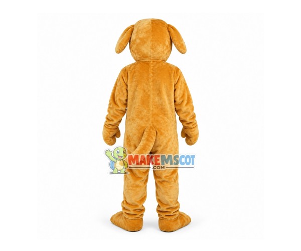 Obedient House Dog With Plush Belly Mascot Costume Obedient House Dog With Plush Belly Mascot Costume