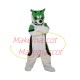 The Angry Green Wolf Soft Mascot Costume The Angry Green Wolf Soft Mascot Costume