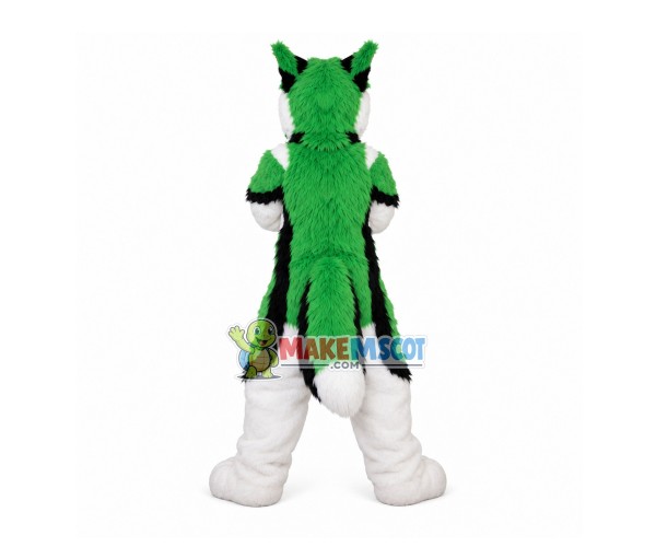 The Angry Green Wolf Soft Mascot Costume The Angry Green Wolf Soft Mascot Costume