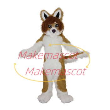 Stupid Messy Long-haired Husky Mascot Costume Stupid Messy Long-haired Husky Mascot Costume