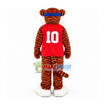 Energetic Tiger Player Mascot Costume For High School Energetic Tiger Player Mascot Costume For High School