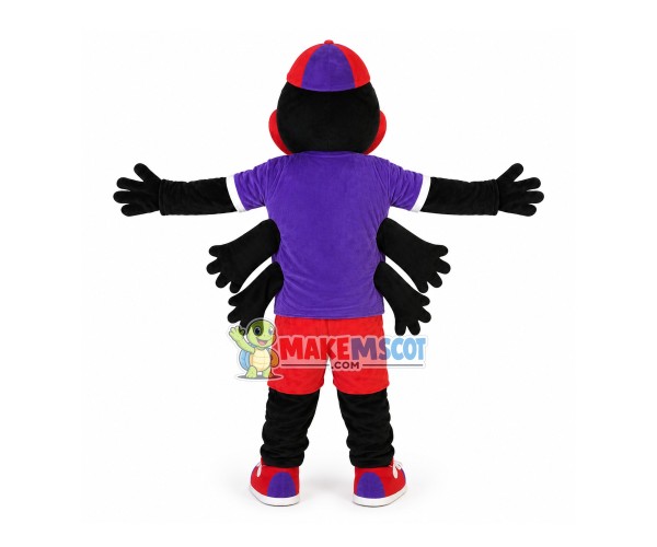 Standing Cartoon Spider In The Cap Mascot Costume Standing Cartoon Spider In The Cap Mascot Costume