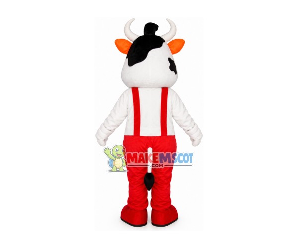 Playful Cow Adult Mascot Costume Outfit Playful Cow Adult Mascot Costume Outfit