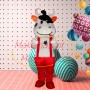 Playful Cow Adult Mascot Costume Outfit