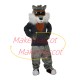 Ski Instructor Grey Wolf Wearing Goggles Mascot Costume Ski Instructor Grey Wolf Wearing Goggles Mascot Costume