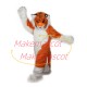 Powerful Long Wool Tiger In Prey Mascot Costume