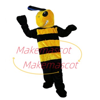 The Command Leader Bee Mascot Costume The Command Leader Bee Mascot Costume