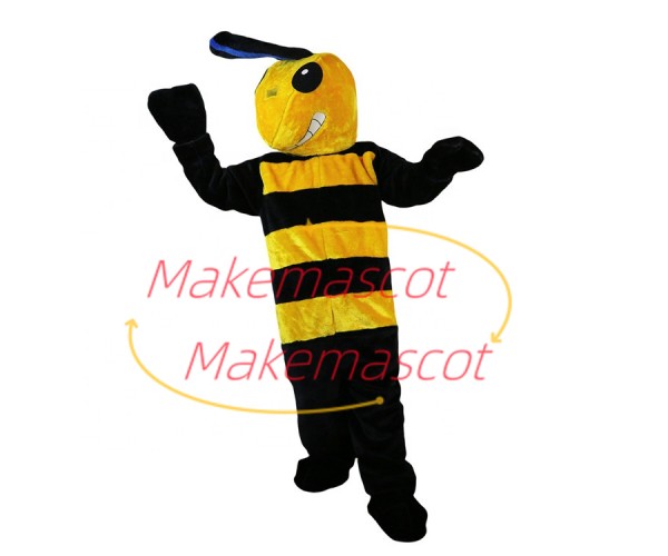 The Command Leader Bee Mascot Costume The Command Leader Bee Mascot Costume