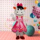 Playful Cow Adult Mascot Costume Outfit Playful Cow Adult Mascot Costume Outfit